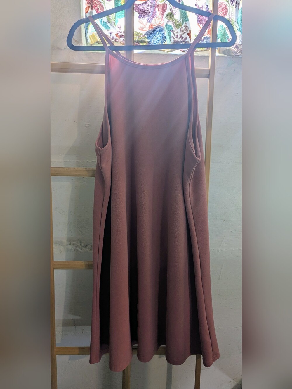 Wallflower Dusty Rose Midi Swing Dress